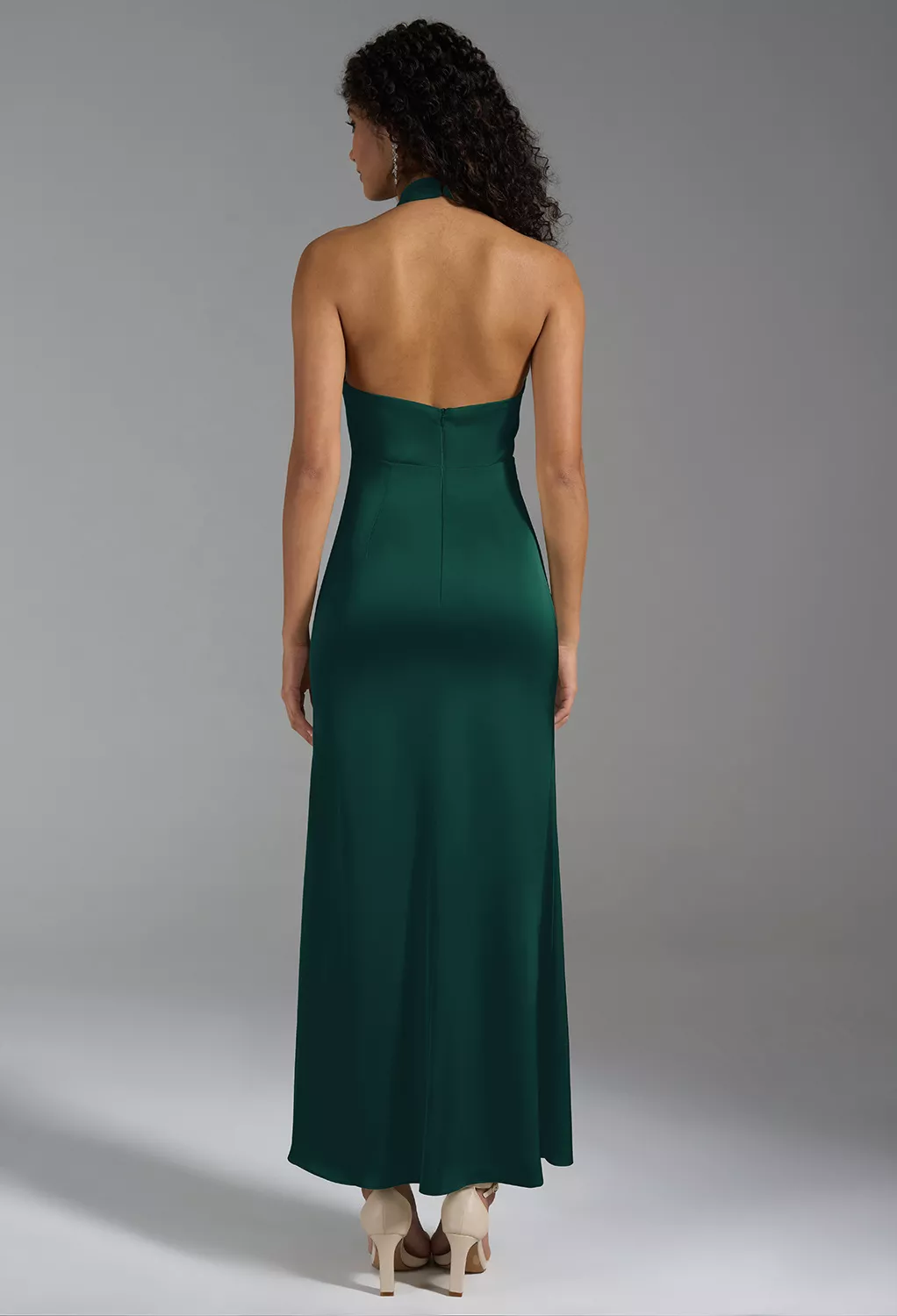 AW Huda Hunter Green  Cocktail Wedding Guest Dresses
